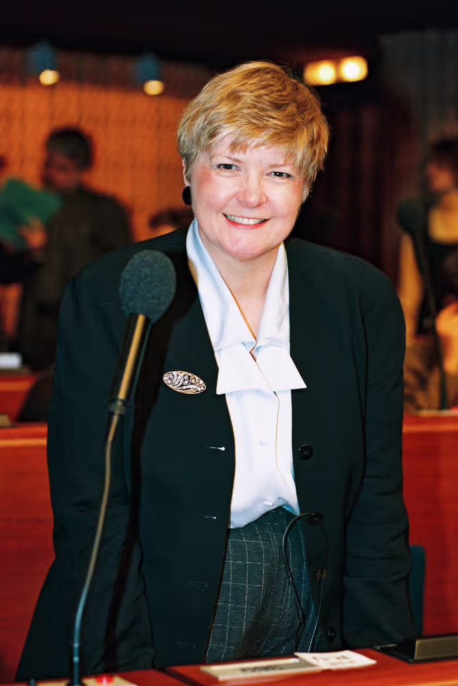 MEP Anita Jean POLLACK attends a plenary session in Strasbourg