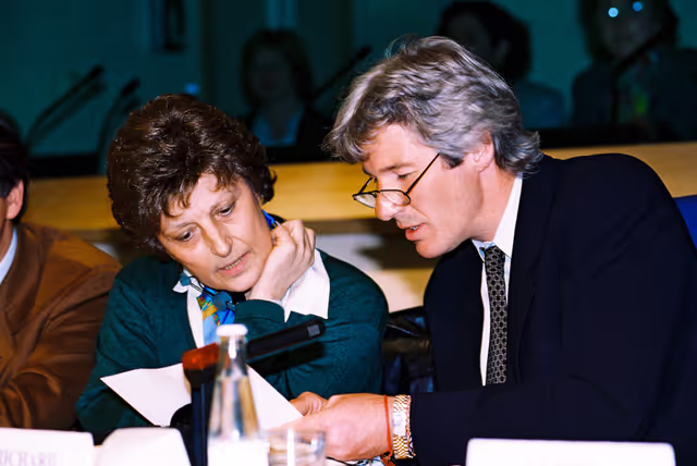 Nuotrauka 6: Famours actor Richard GERE at the EP in Brussels for a press conference on Tibet.