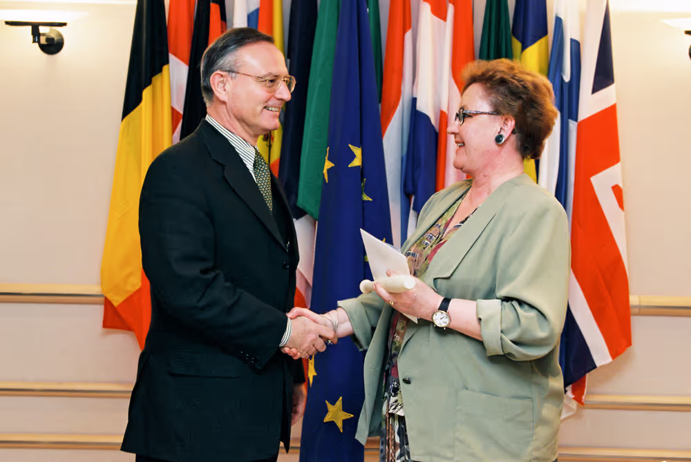 Klaus HANSCH EP President meets with Riitta JOUPPILA