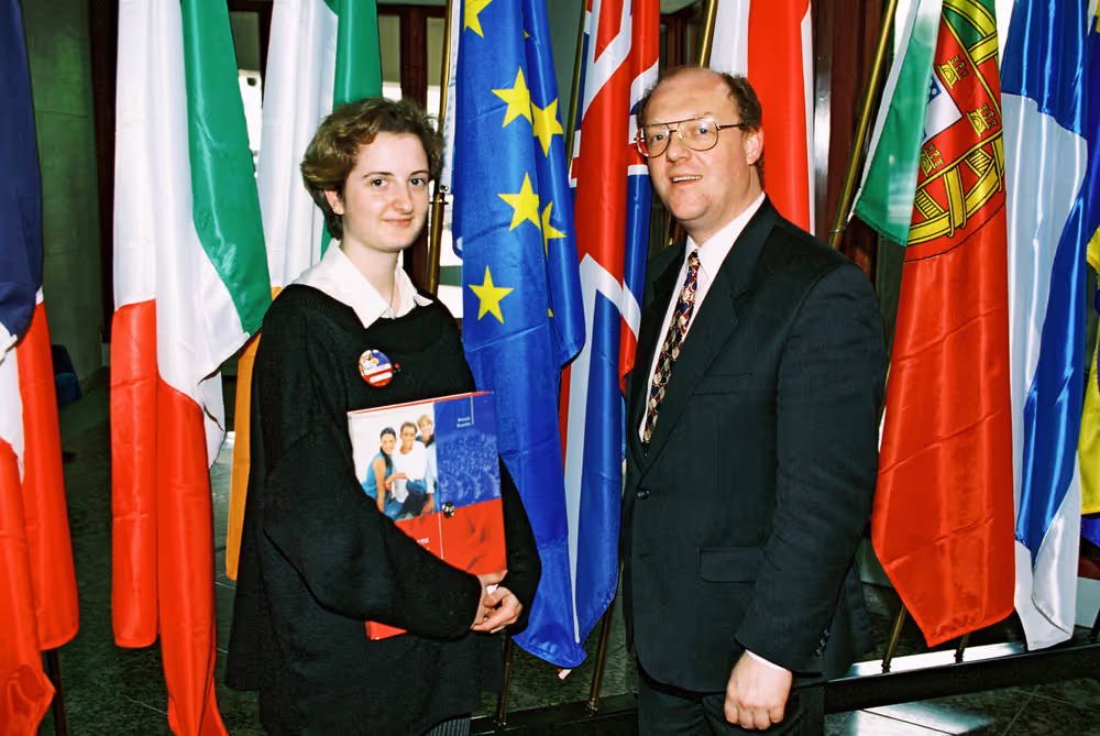 British MEPs with guests in Brussels