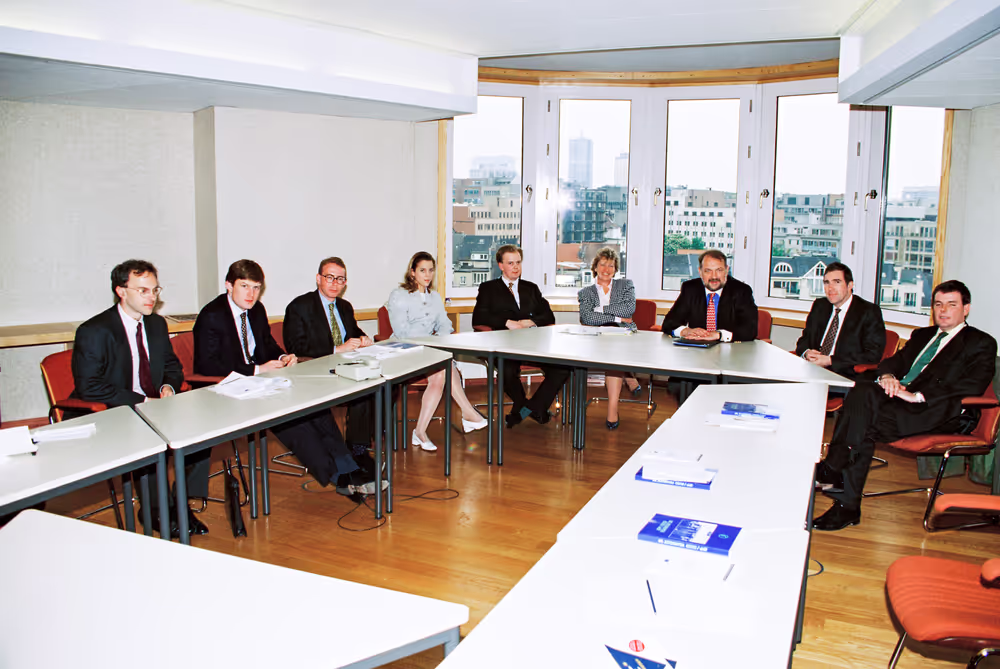 British MEPs with guests in Brussels