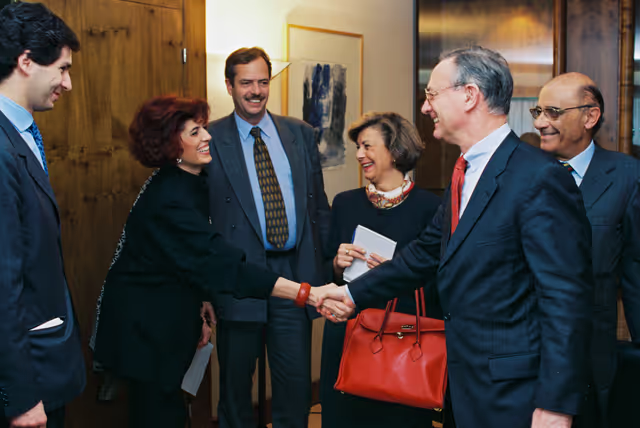 Fotogrāfija 1: Meeting with Klaus HANSCH EP President