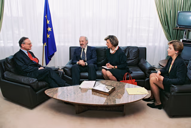 Fotogrāfija 6: Meeting with Klaus HANSCH EP President