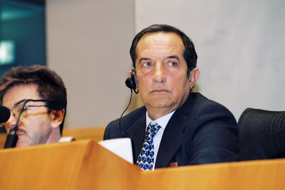 EP Vice-President Alessandro FONTANA presides over a plenary session in Brussels