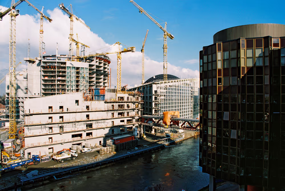 Construction site of the LOW building in Strasbourg