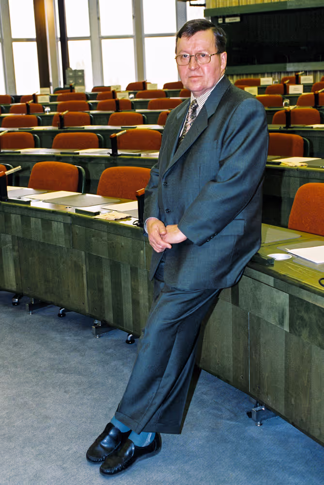 MEP Pertti PAASIO at the European Parliament in Strasbourg