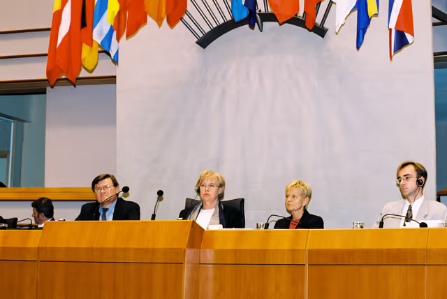 Fotografi 6: Plenary session at the European Parliament in Brussels chaired by Mep Magdalene HOFF
