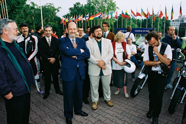 Fotografie 9: Start of a motorbike parade in Strasbourg