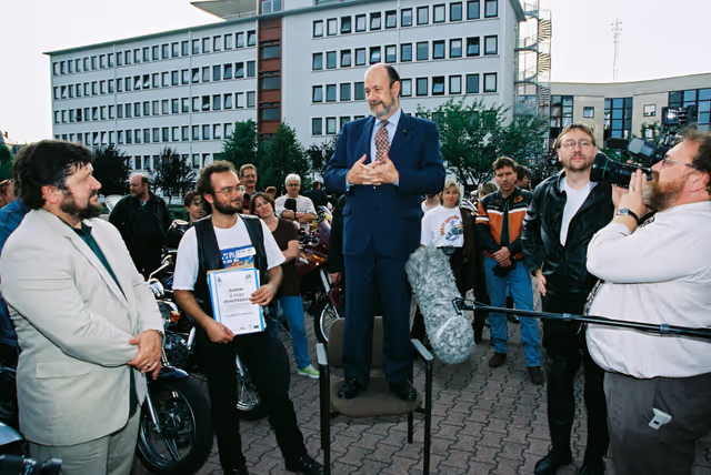 Fotografie 27: Start of a motorbike parade in Strasbourg