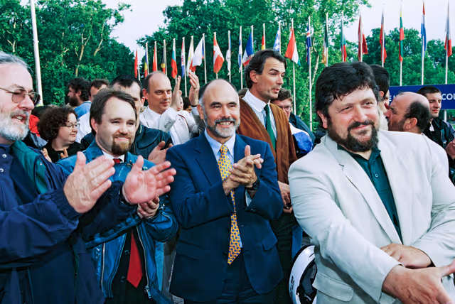 Fotografie 8: Start of a motorbike parade in Strasbourg