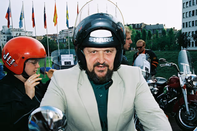 Fotografie 19: Start of a motorbike parade in Strasbourg