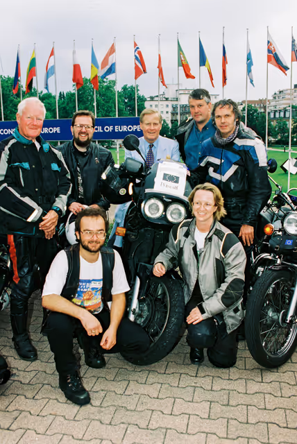 Fotografie 22: Start of a motorbike parade in Strasbourg