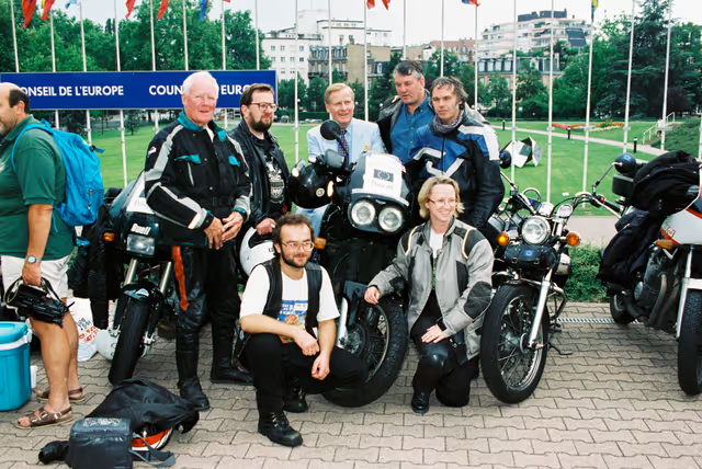 Fotografie 29: Start of a motorbike parade in Strasbourg