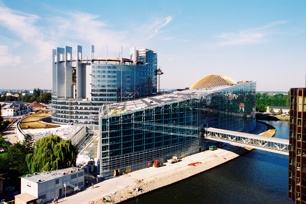 Construction site of the LOW building in Strasbourg
