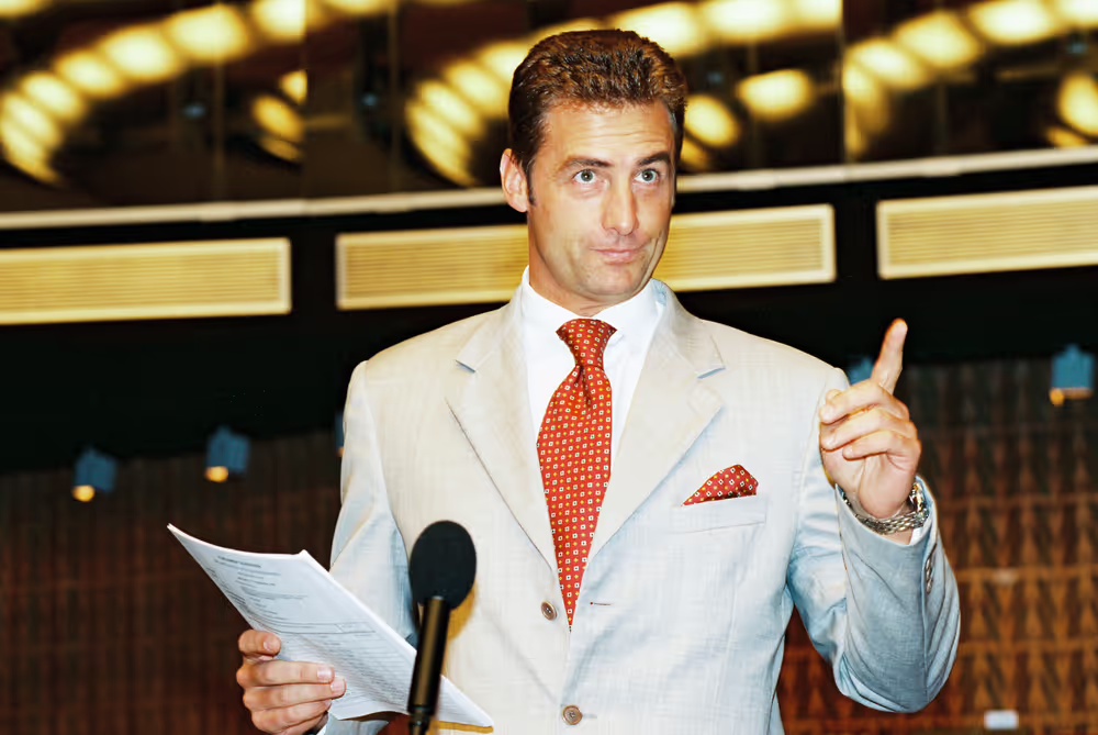 The Austrian Non-Attached MEPs in the hemicycle in Strasbourg