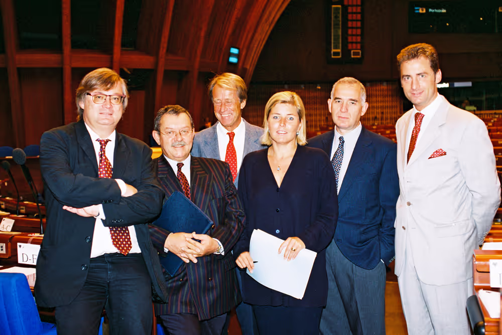 The Austrian Non-Attached MEPs in the hemicycle in Strasbourg