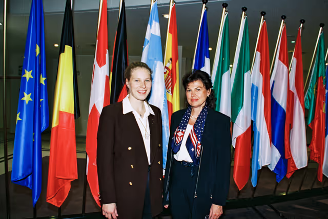 Suriet 4: MEPs Marjo MATIKAINEN-KALLSTROM and Charlotte CEDERSCHIOLD together in Brussels