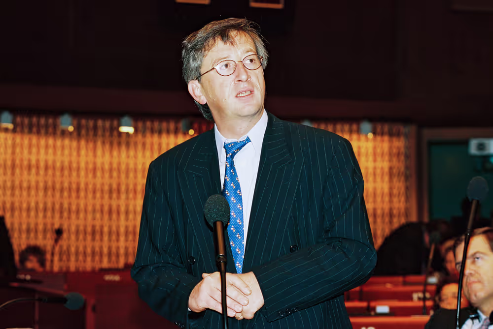 Luxembourg Prime Minister takes part in a plenary session in Strasbourg