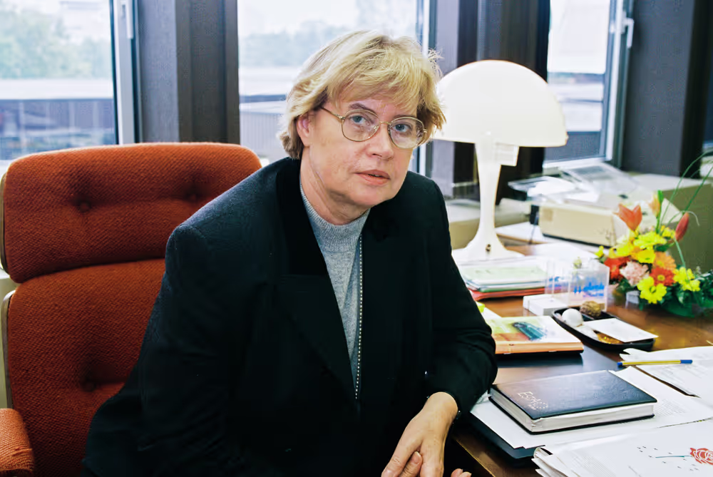 Portrait of MEP Magdalene HOFF in her office in Strasbourg