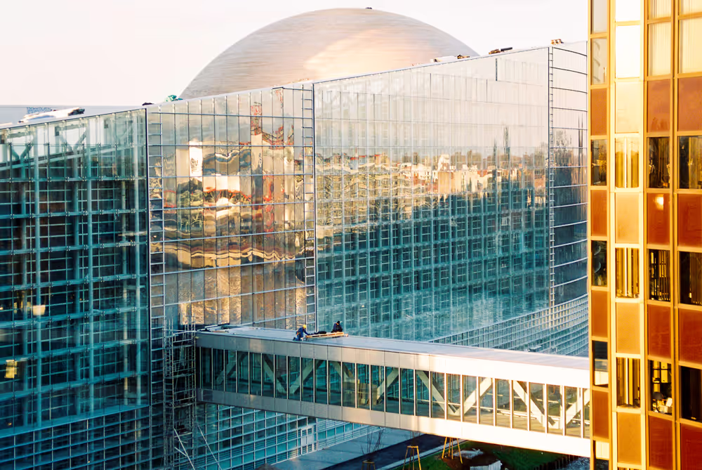 Construction site of the LOW building in Strasbourg