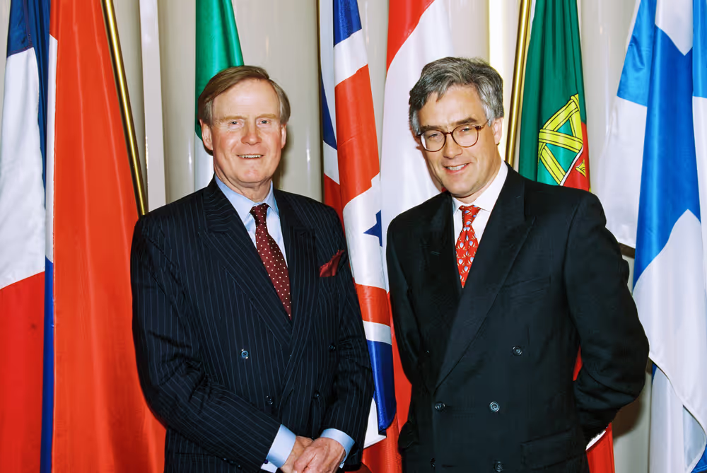 MEP Bryan M.D. CASSIDY with a guest in Strasbourg