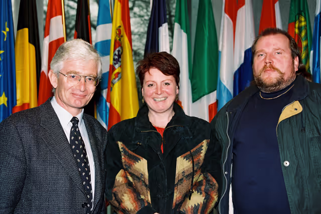 Fotografie 10: MEP Reinhard RACK with guests in Strasbourg