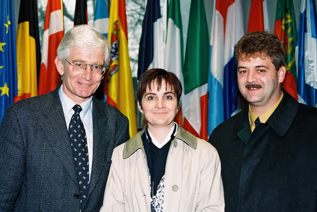Fotografie 8: MEP Reinhard RACK with guests in Strasbourg