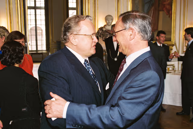 Fotografie 28: Visit of Martti AHTISSARI, President of Finland at the European Parliament in Strasbourg