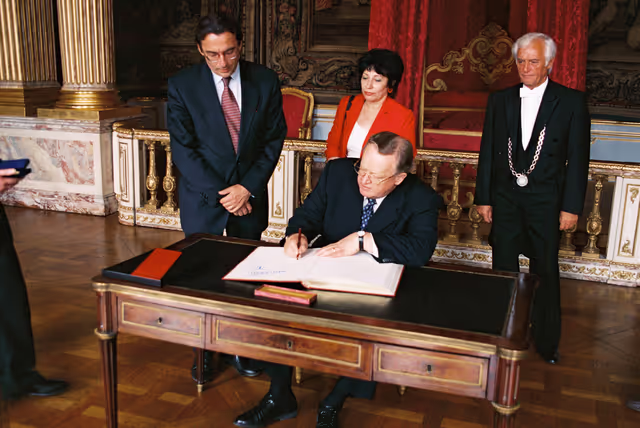 Fotografie 23: Visit of Martti AHTISSARI, President of Finland at the European Parliament in Strasbourg