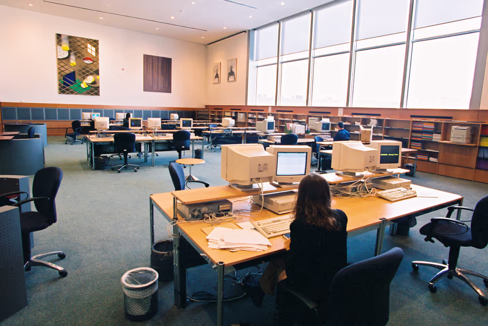 Library at the European Parliament in  Brussels