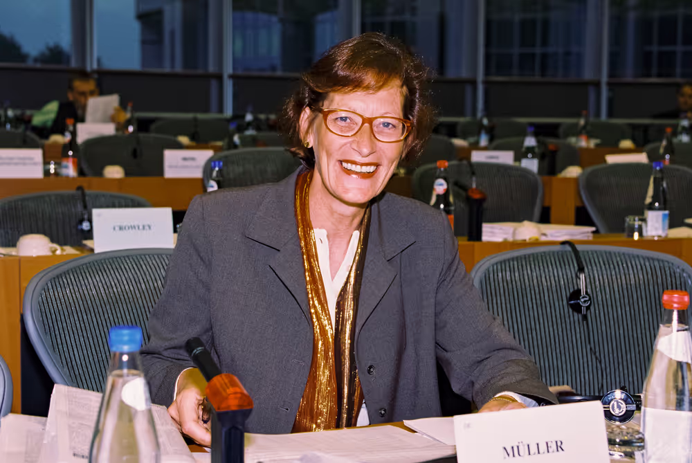 Mep Edith MULLER at the European Parliament in Brussels