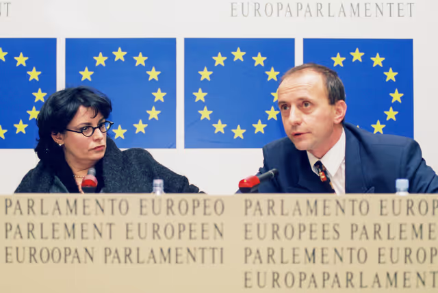 Billede 8: Press conference at the EP in Strasbourg