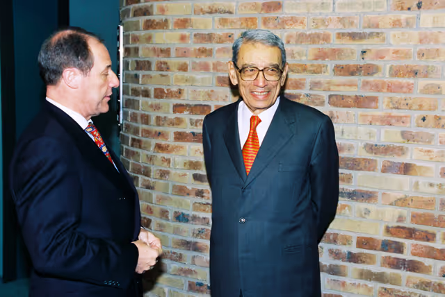 Fotografi 9: EP President meets with Boutros BOUTROS-GHALI, Secretary General of La Francophonie, in Strasbourg