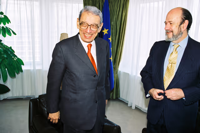 Fotografi 7: EP President meets with Boutros BOUTROS-GHALI, Secretary General of La Francophonie, in Strasbourg