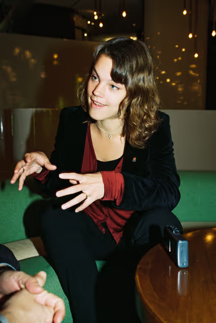 Zdjęcie 3: Interview with MEP Veronica PALM in Strasbourg