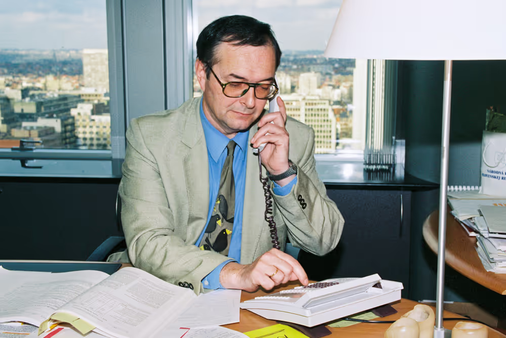 Portrait of MEP Herbert BOSCH in his office in Brussels