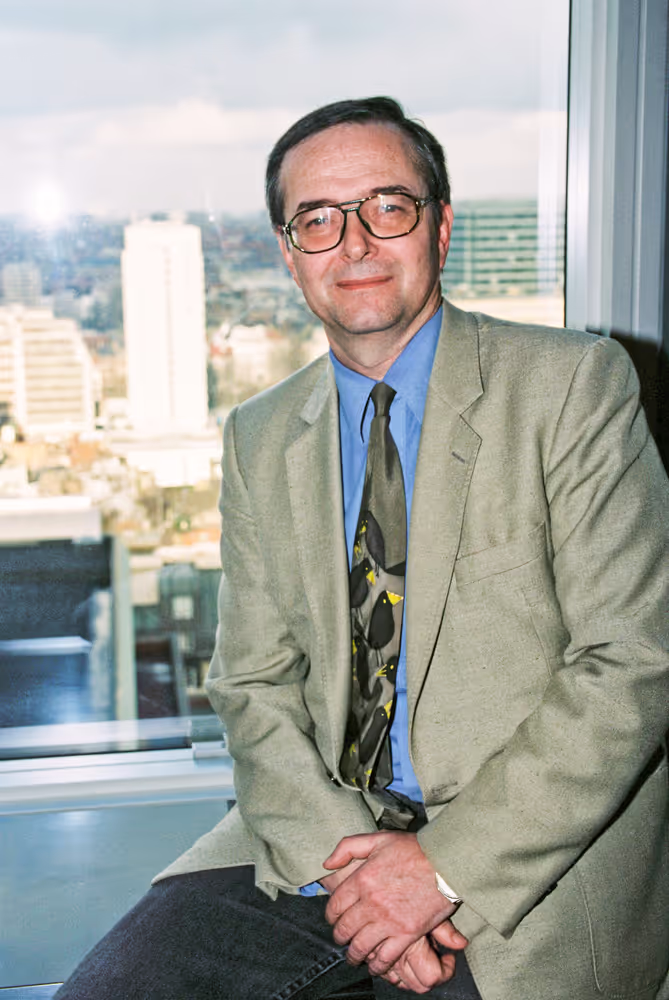 Portrait of MEP Herbert BOSCH in his office in Brussels