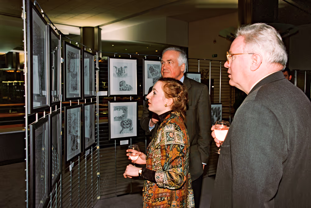 Opening of an exhibition with painter Ruth Priscilla KIRSTEIN in Brussels