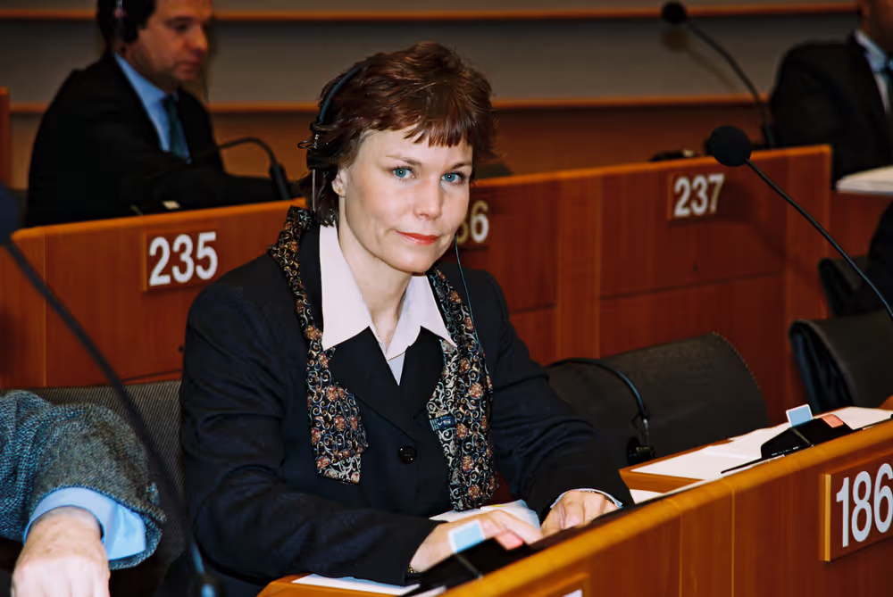MEP Gunilla CARLSSON takes part in a plenary session in Brussels