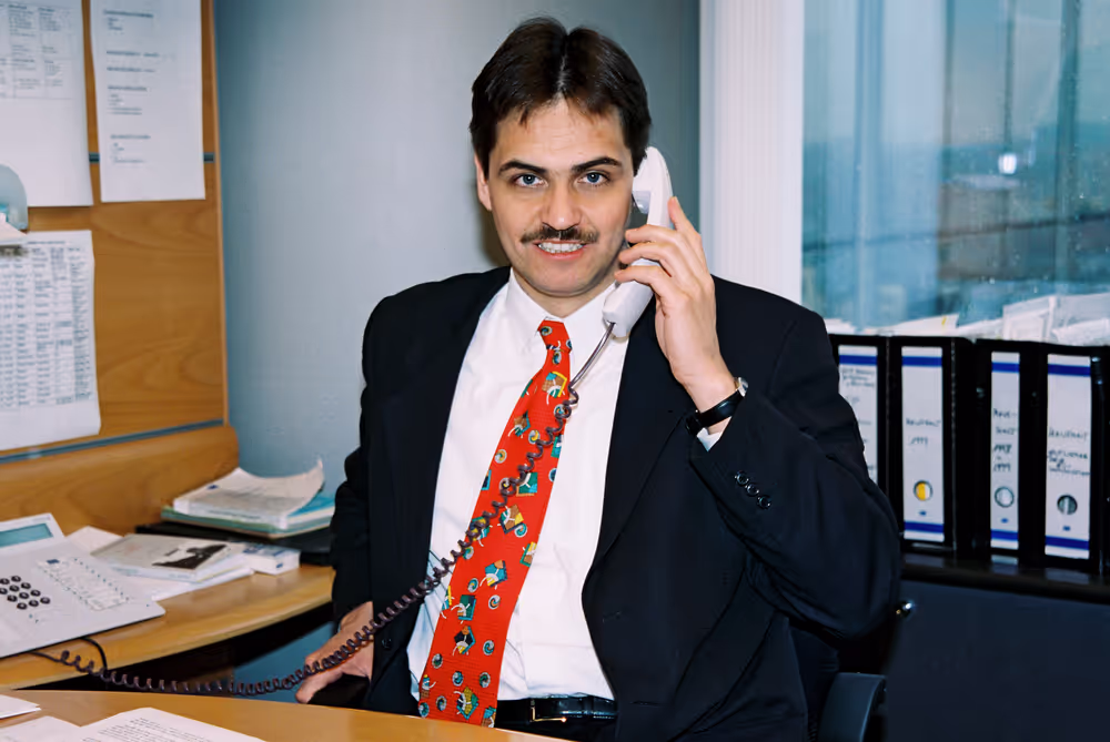 Peter LIESE MEP in his office at the EP in Brussels