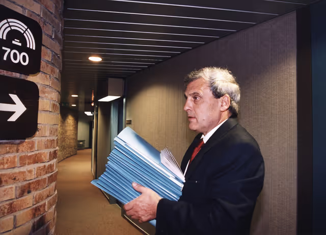 Billede 23: Usher at work at the EP in Strasbourg.