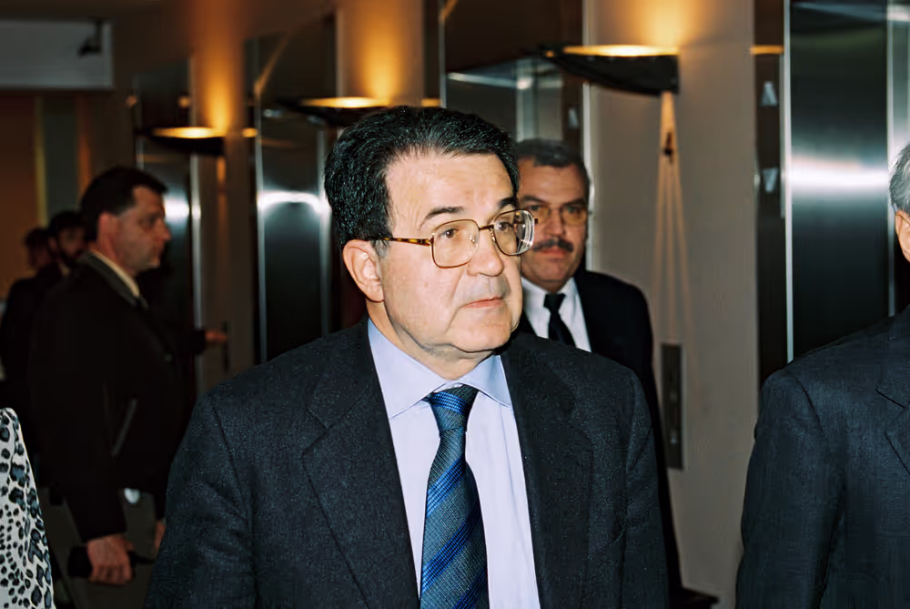 EP President meets with the new EC would-be President Romano PRODI in Brussels