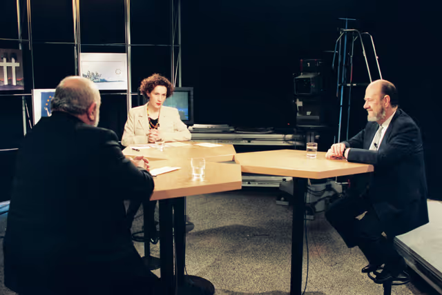 Photo 13: EP President takes part in the France 3 TV broadcast Europeos in Strasbourg
