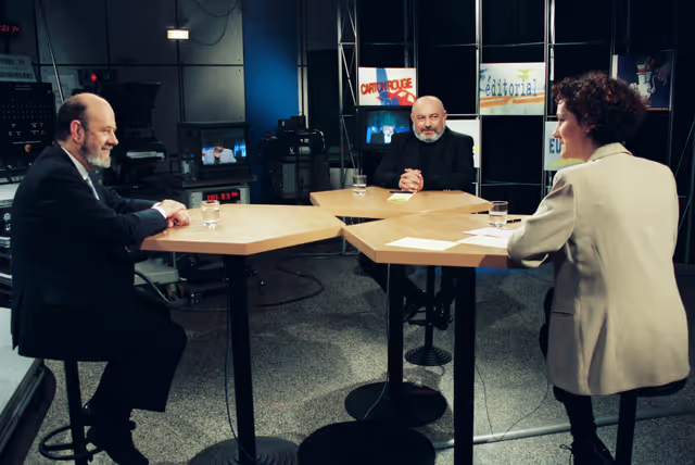 Photo 10: EP President takes part in the France 3 TV broadcast Europeos in Strasbourg