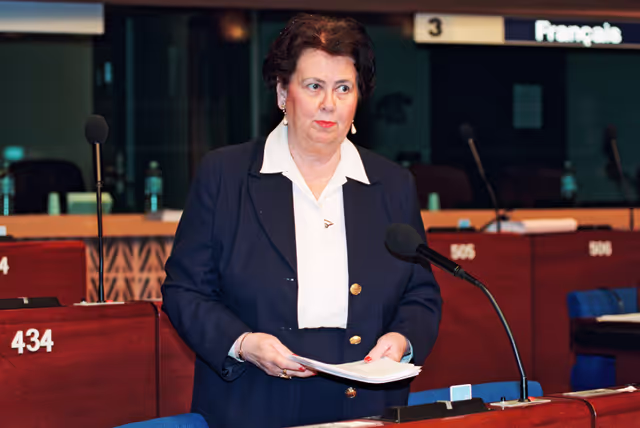 Foto 1: MEP Ritva Tellervo LAURILA speaks in plenary session in Strasbourg