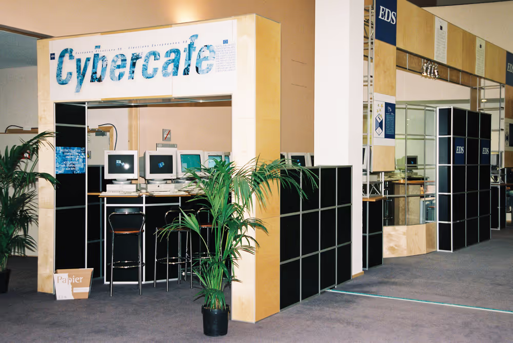 Cybercafe inside the EP in Brussels