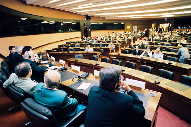 Election night in Strasbourg - European election of June 1999