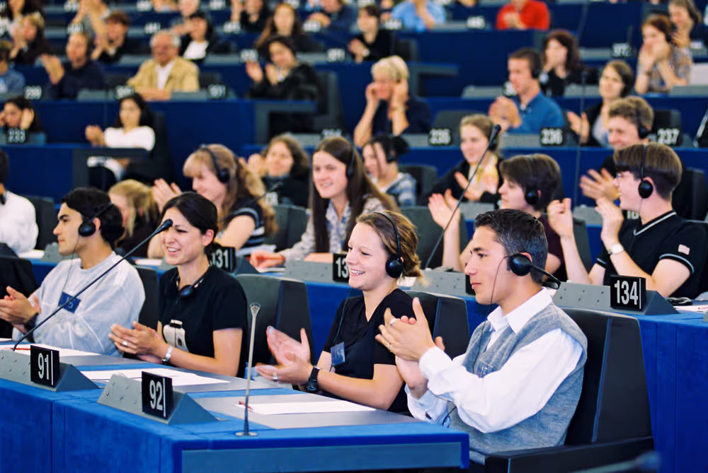 Test plenary session with youngsters - Simulation of the EP president election