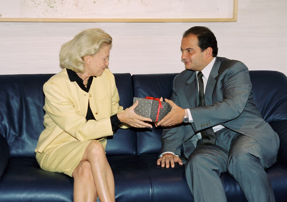 Nicole FONTAINE - EP President meets with Kostas KARAMANLIS