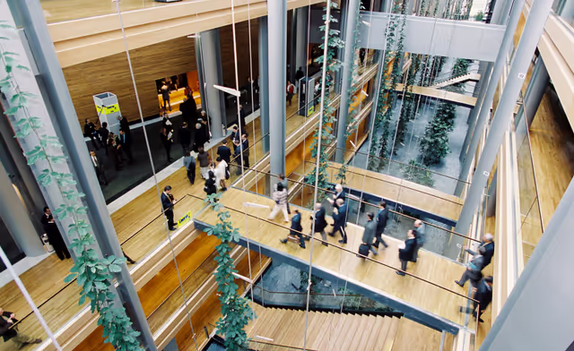 Photo 12: Inside view of the EP building in Strasbourg in October 1999.